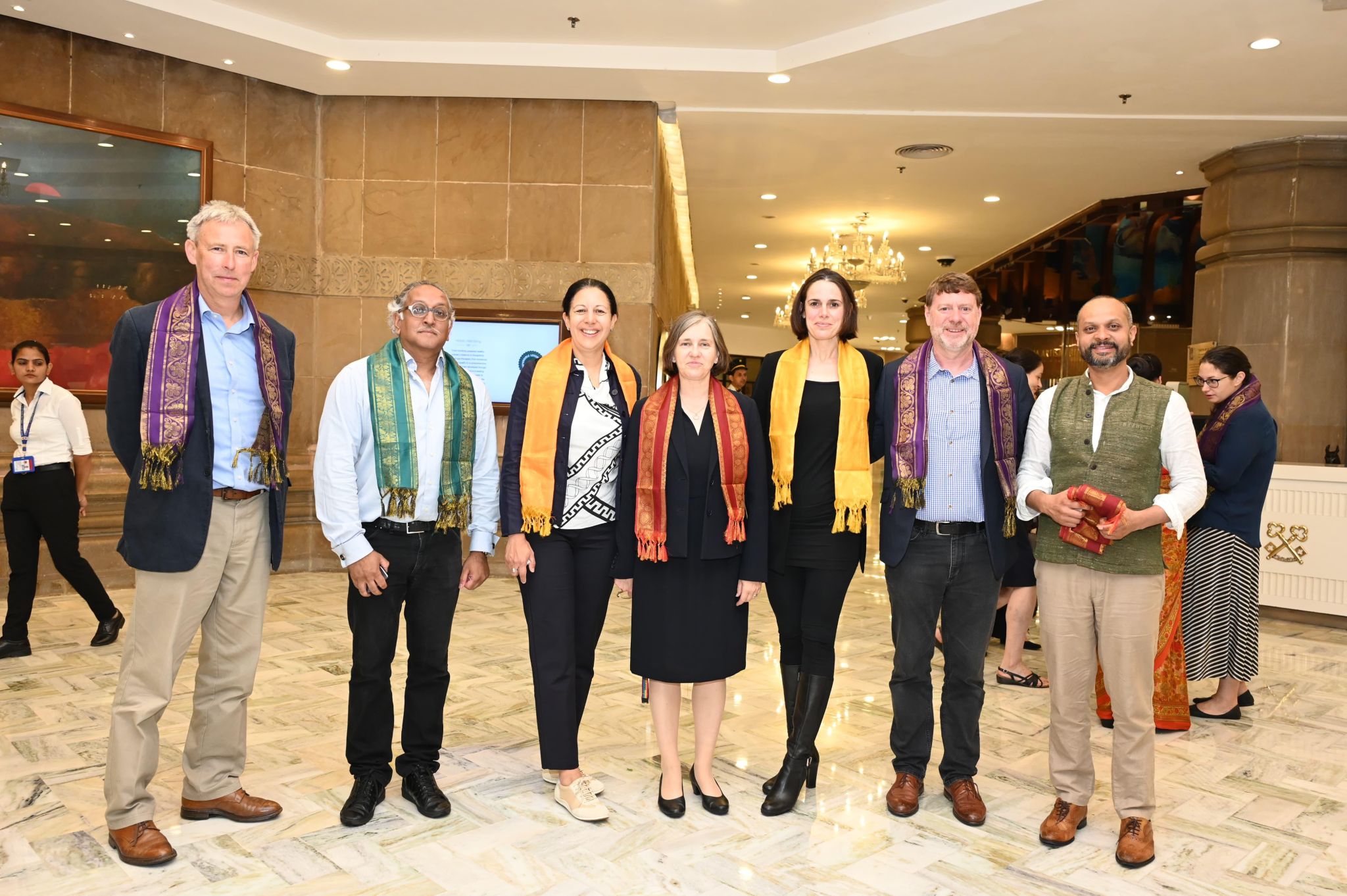 Eric Hawthorn and team at UK-India tech security initiative cultural photo